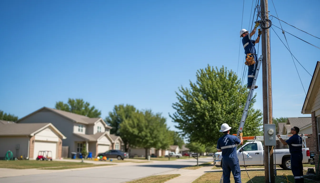 Residential electrician providing installation services in Cactus, TX